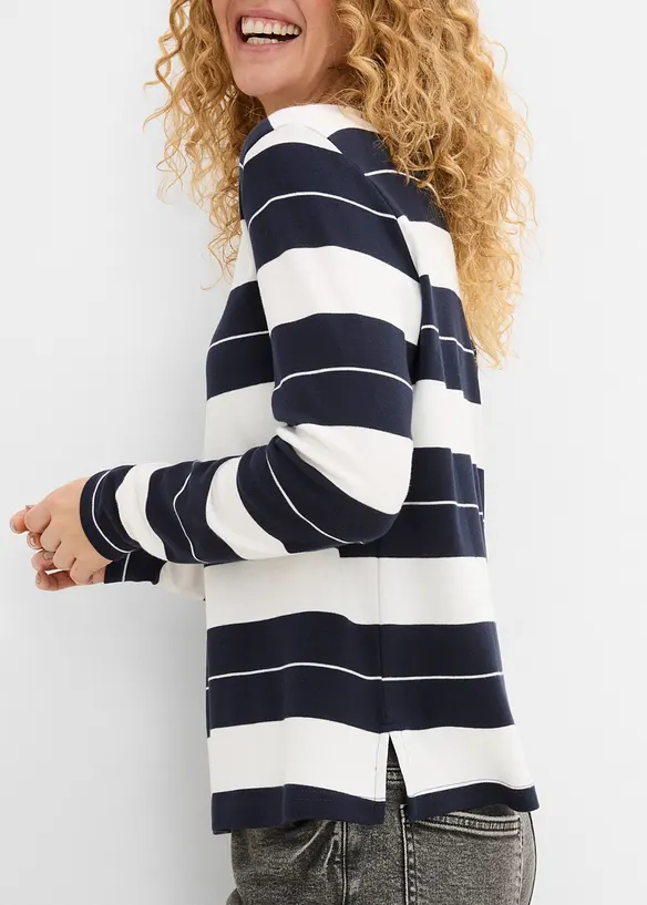 Maglia a maniche lunghe in cotone pesante, bonprix