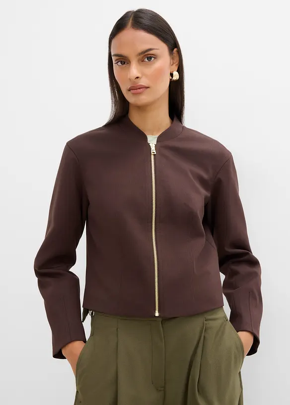 Bomber in misto viscosa morbido, bonprix