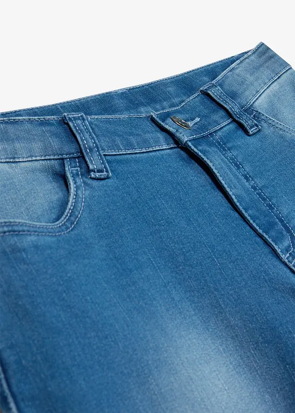 Jeans a zampa, vita bassa, bonprix