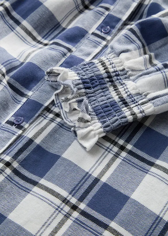 Abito midi in flanella di puro cotone, bonprix