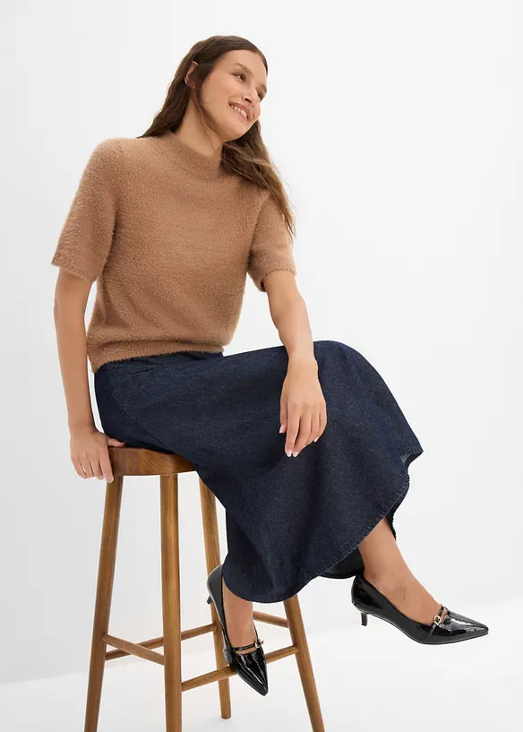Maglione in filato effetto piuma, bonprix