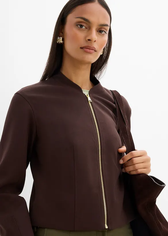 Bomber in misto viscosa morbido, bonprix