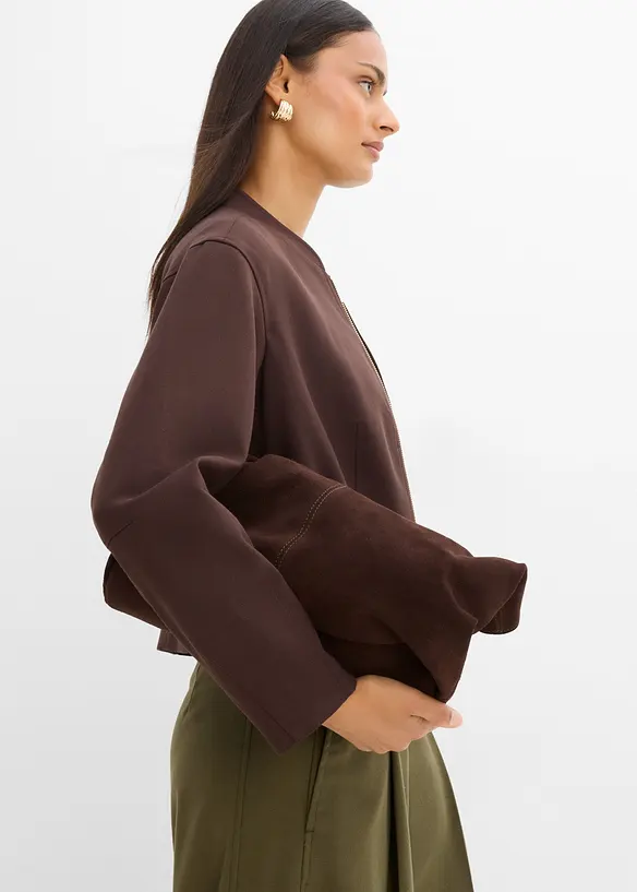 Bomber in misto viscosa morbido, bonprix