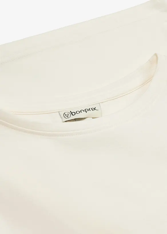 Maglia a maniche lunghe in misto cotone biologico elasticizzato, bonprix