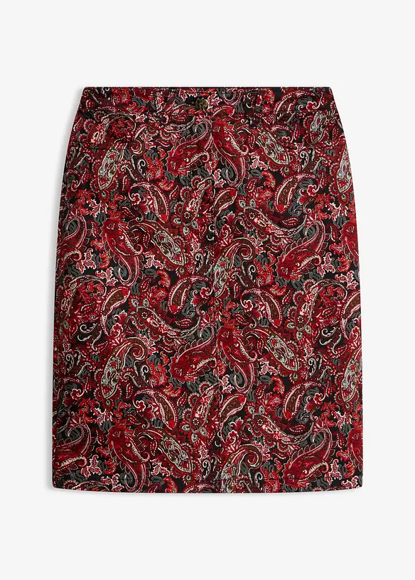 Gonna in misto cotone elasticizzato, bonprix