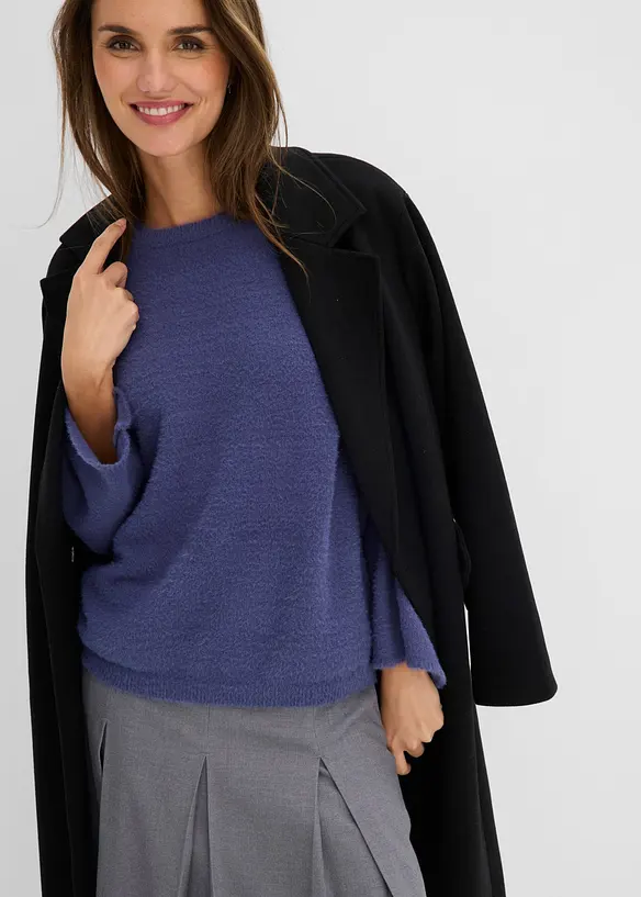 Maglione morbido con maniche ampie, bonprix