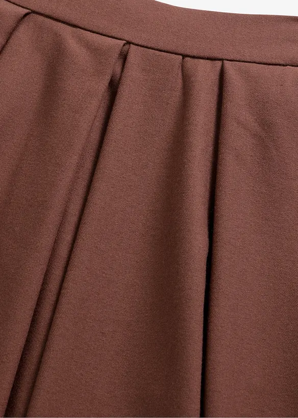 Gonna a pieghe con vita elasticizzata, bonprix