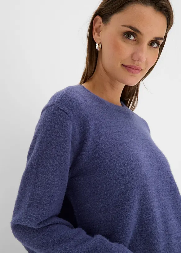 Maglione morbido con maniche ampie, bonprix