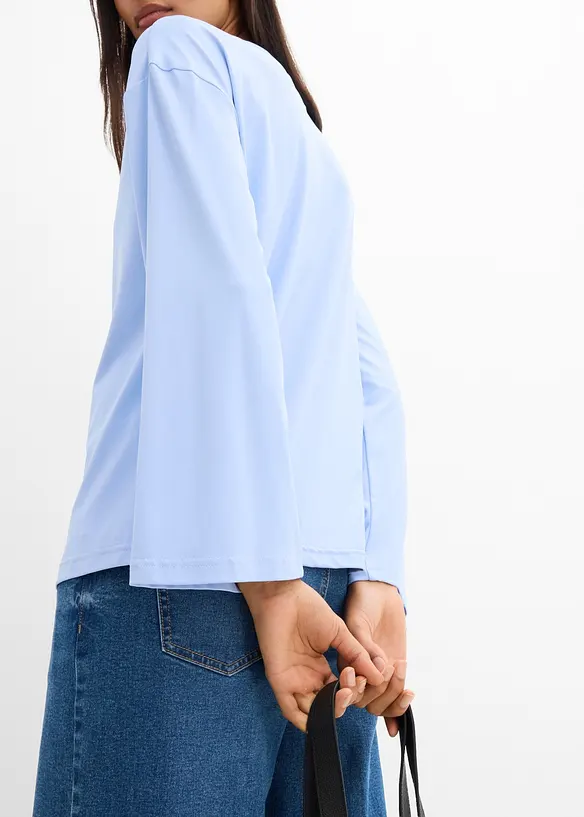 Maglia lunga in tessuto fluido, bonprix