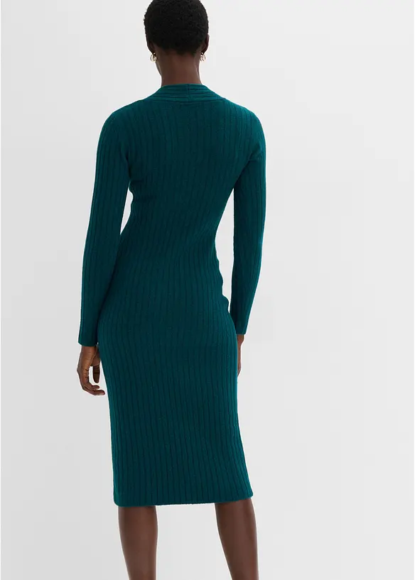 Abito in maglia misto lana, bonprix