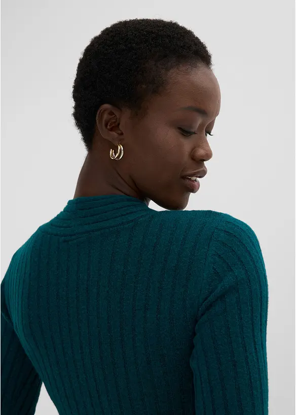 Abito in maglia misto lana, bonprix