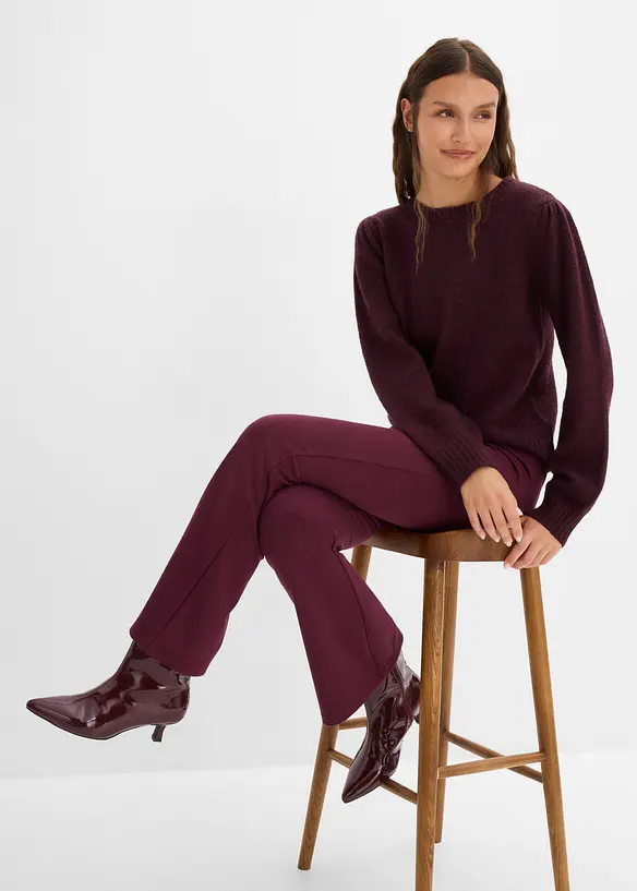 Leggings in morbido punto di Roma, bonprix
