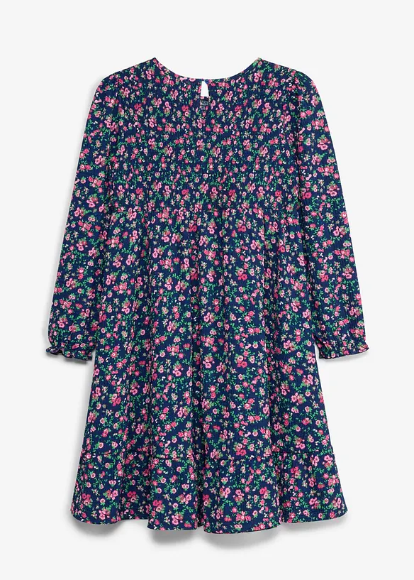 Abito di jersey crinkle operato, bonprix