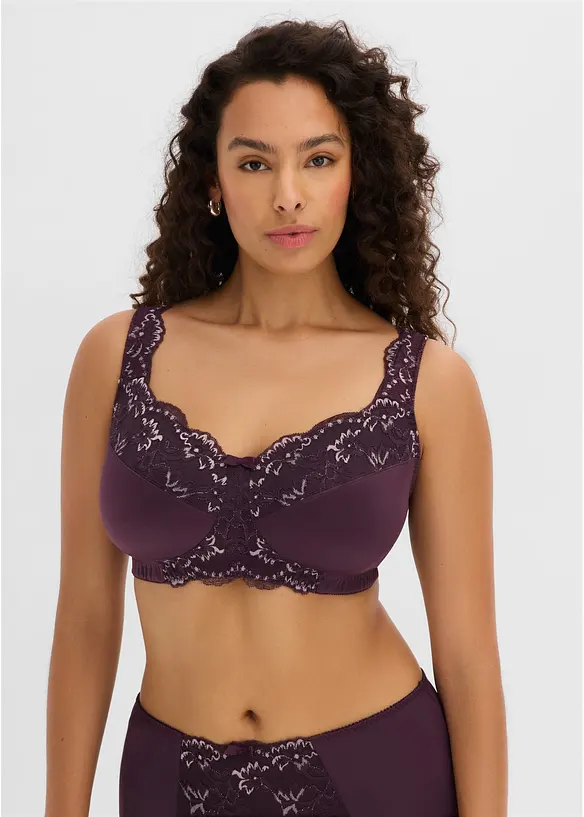 Reggiseno contenitivo senza ferretto con spalline imbottite, bonprix