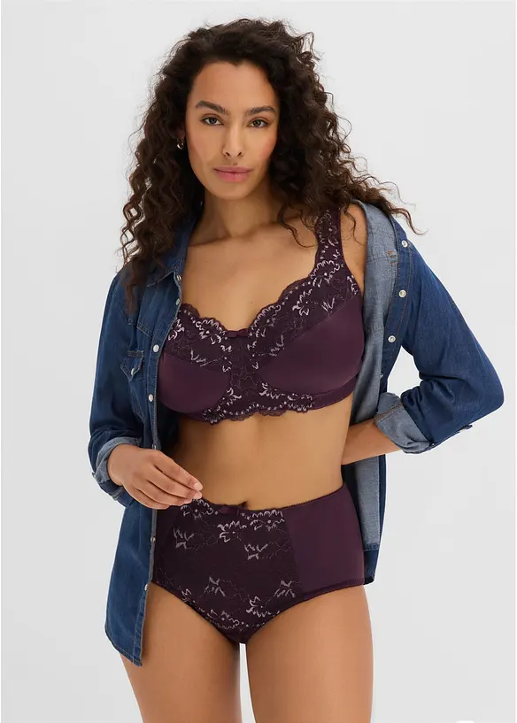 Slip modellante con pizzo delicato, bonprix