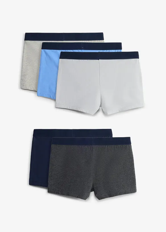 Boxer aderenti con morbido cotone biologico (pacco da 5), bonprix