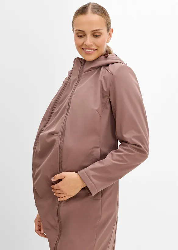 Giaccone pr&eacute;maman 6 in 1 con giacca in pile staccabile (set 4 pezzi), bonprix