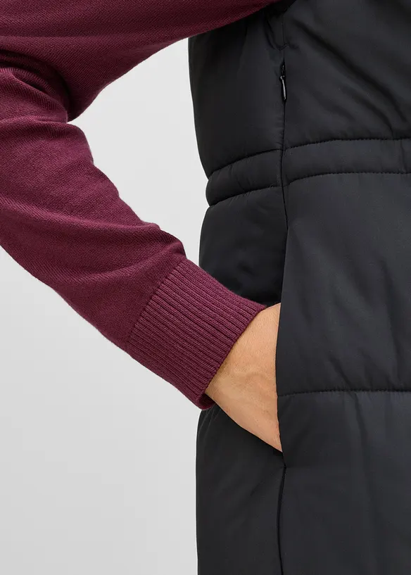 Gilet pr&eacute;maman lungo 3 in 1 con inserto babywearing (set 2 pezzi), bonprix