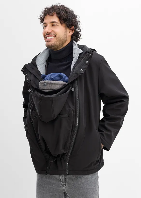 Giacca da uomo 3 in 1 con inserto babywearing (set 3 pezzi), bonprix