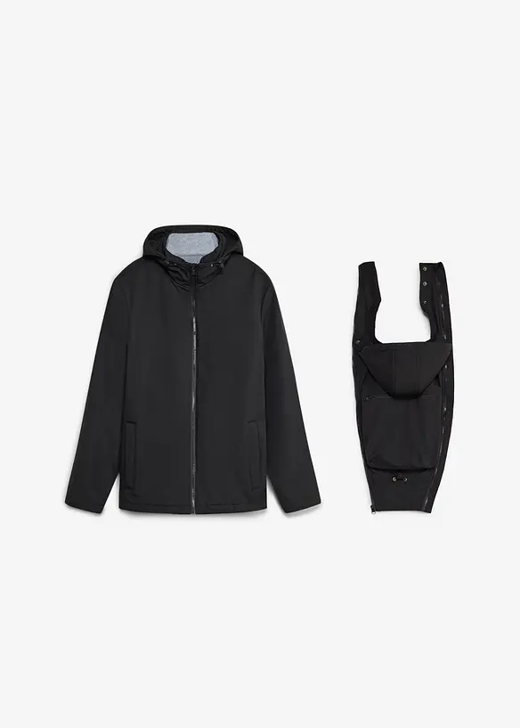 Giacca da uomo 3 in 1 con inserto babywearing (set 3 pezzi), bonprix