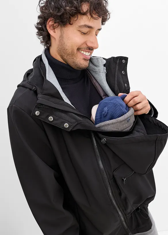 Giacca da uomo 3 in 1 con inserto babywearing (set 3 pezzi), bonprix