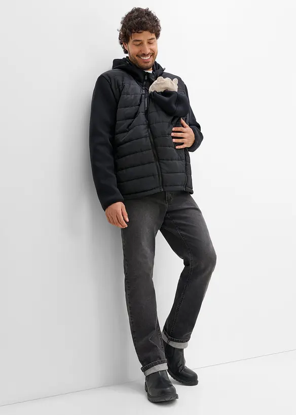 Giacca da uomo 2 in 1 con inserto babywearing (set 2 pezzi), bonprix