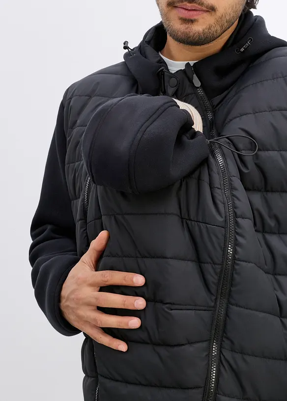 Giacca da uomo 2 in 1 con inserto babywearing (set 2 pezzi), bonprix