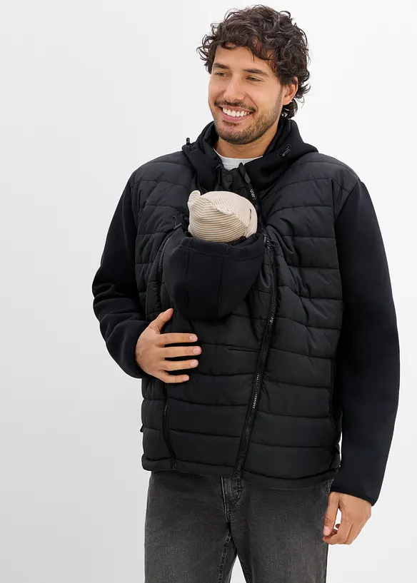 Giacca da uomo 2 in 1 con inserto babywearing (set 2 pezzi), bonprix