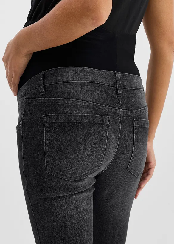 Jeans pr&eacute;maman elasticizzati con cotone biologico, skinny, bonprix