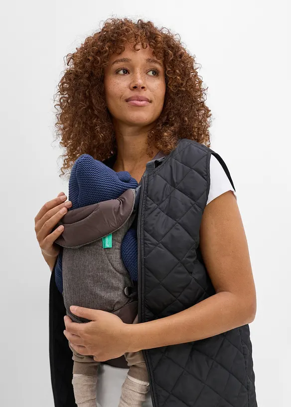 Cappotto pr&eacute;maman e porta beb&egrave; 6 in 1 resistente alle intemperie, con inserto babywearing e gilet trapuntato rimovibile (set 4 pezzi)., bonprix
