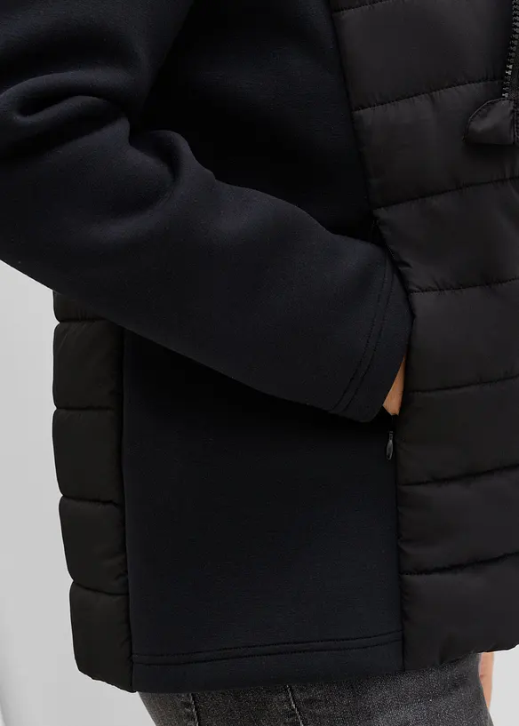 Giacca pr&eacute;maman trapuntata 3 in 1 con inserto babywearing (set 3 pezzi), bonprix