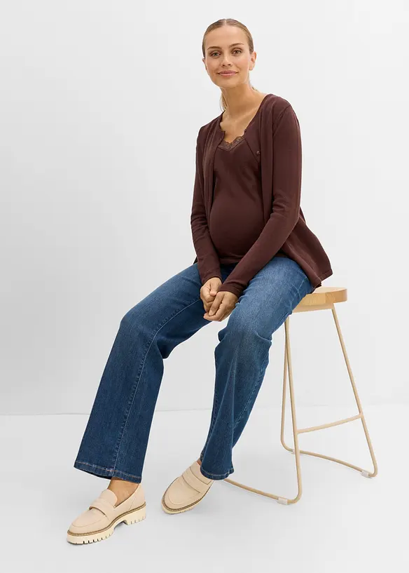 Jeans pr&eacute;maman con cotone biologico, loose fit, bonprix