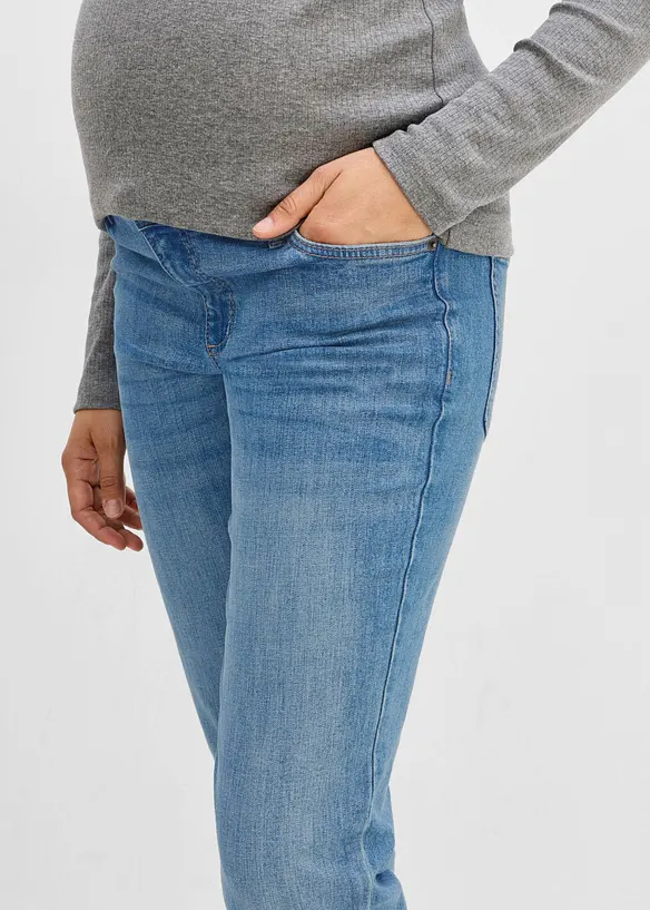 Mom jeans pr&eacute;maman 2 in 1 per la gravidanza e oltre, cropped, bonprix