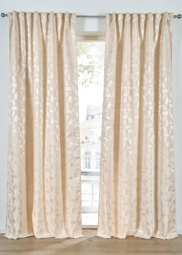 Tenda jacquard leggermente lucida (pacco da 1), bonprix