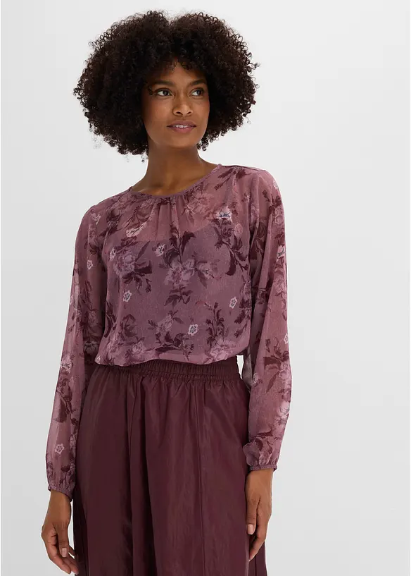 Tunica in chiffon trasparente, bonprix
