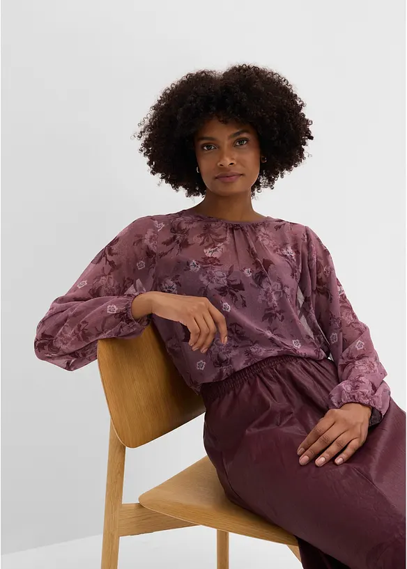 Tunica in chiffon trasparente, bonprix