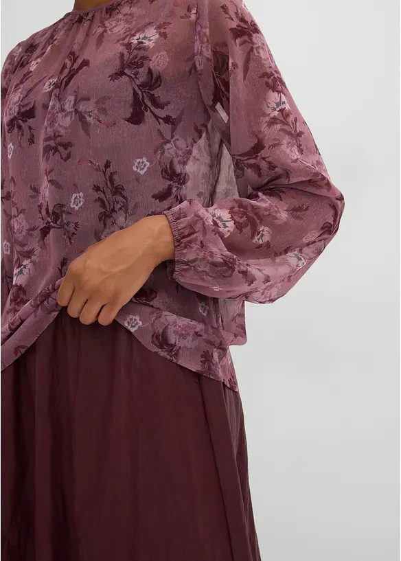 Tunica in chiffon trasparente, bonprix