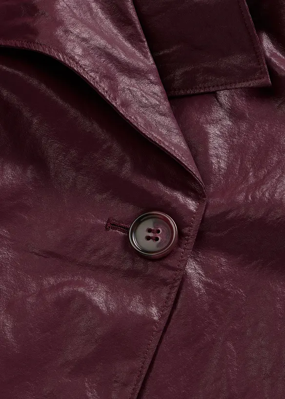 Giacca in similpelle effetto crinkle, bonprix
