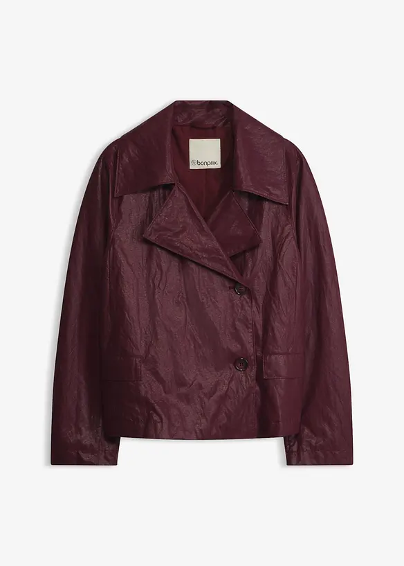 Giacca in similpelle effetto crinkle, bonprix