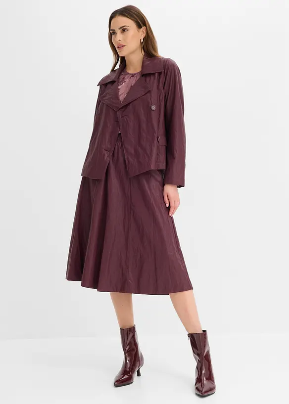 Giacca in similpelle effetto crinkle, bonprix