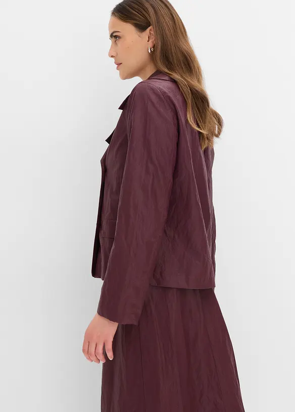 Giacca in similpelle effetto crinkle, bonprix