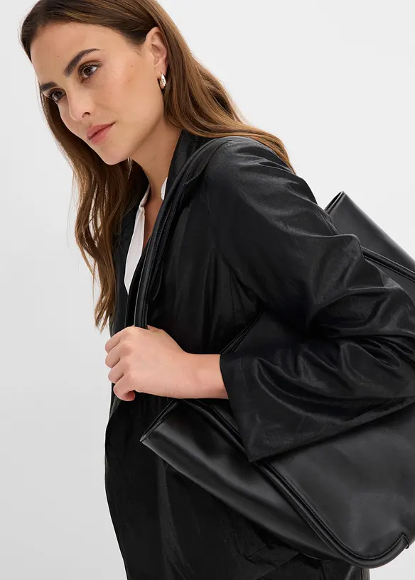 Giacca in similpelle effetto crinkle, bonprix