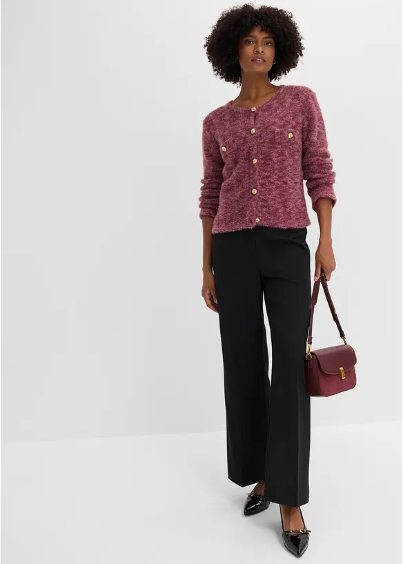Cardigan con filato ad effetto, bonprix