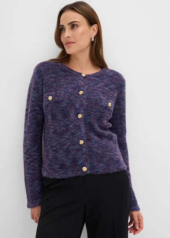 Cardigan con filato ad effetto, bonprix