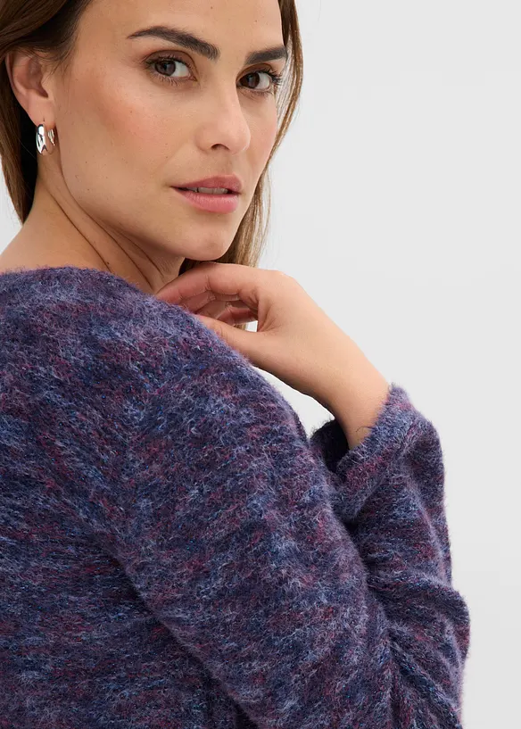 Cardigan con filato ad effetto, bonprix