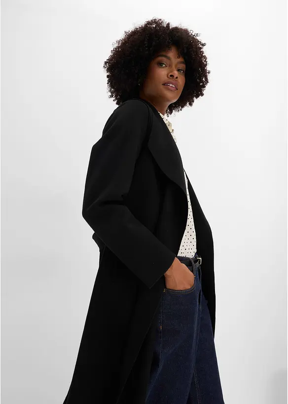 Cappotto con cintura da annodare, bonprix