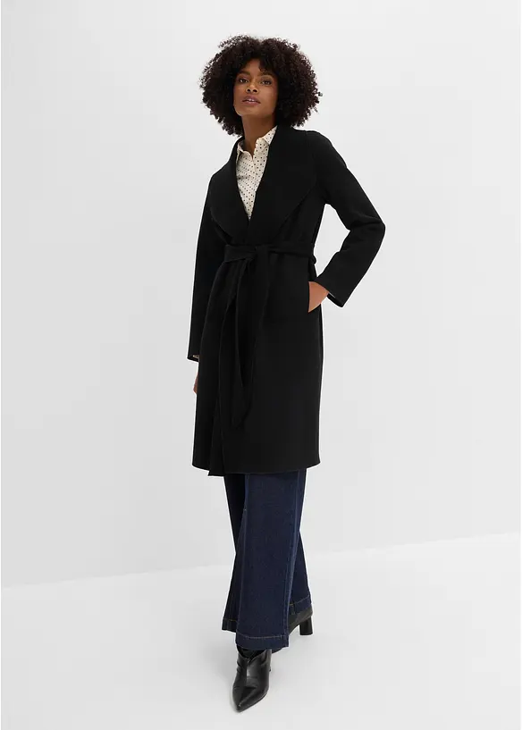 Cappotto con cintura da annodare, bonprix