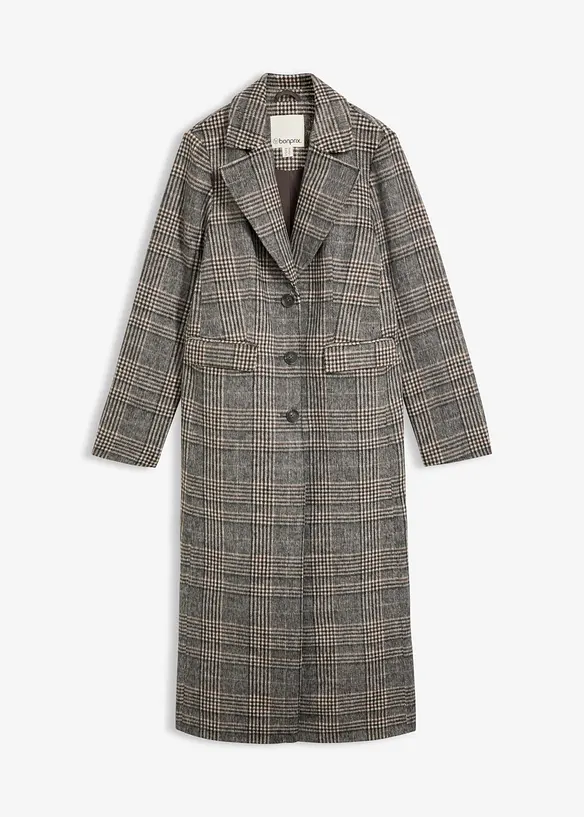 Cappotto con motivo a quadri, bonprix