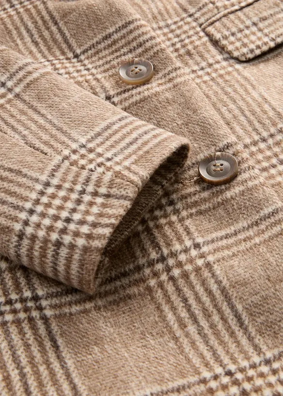 Cappotto con motivo a quadri, bonprix