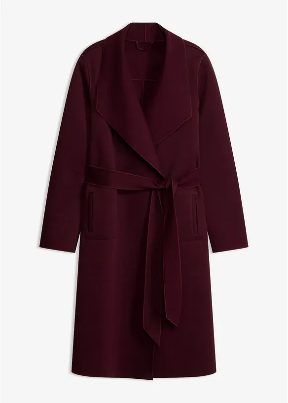 Cappotto con cintura da annodare, bonprix